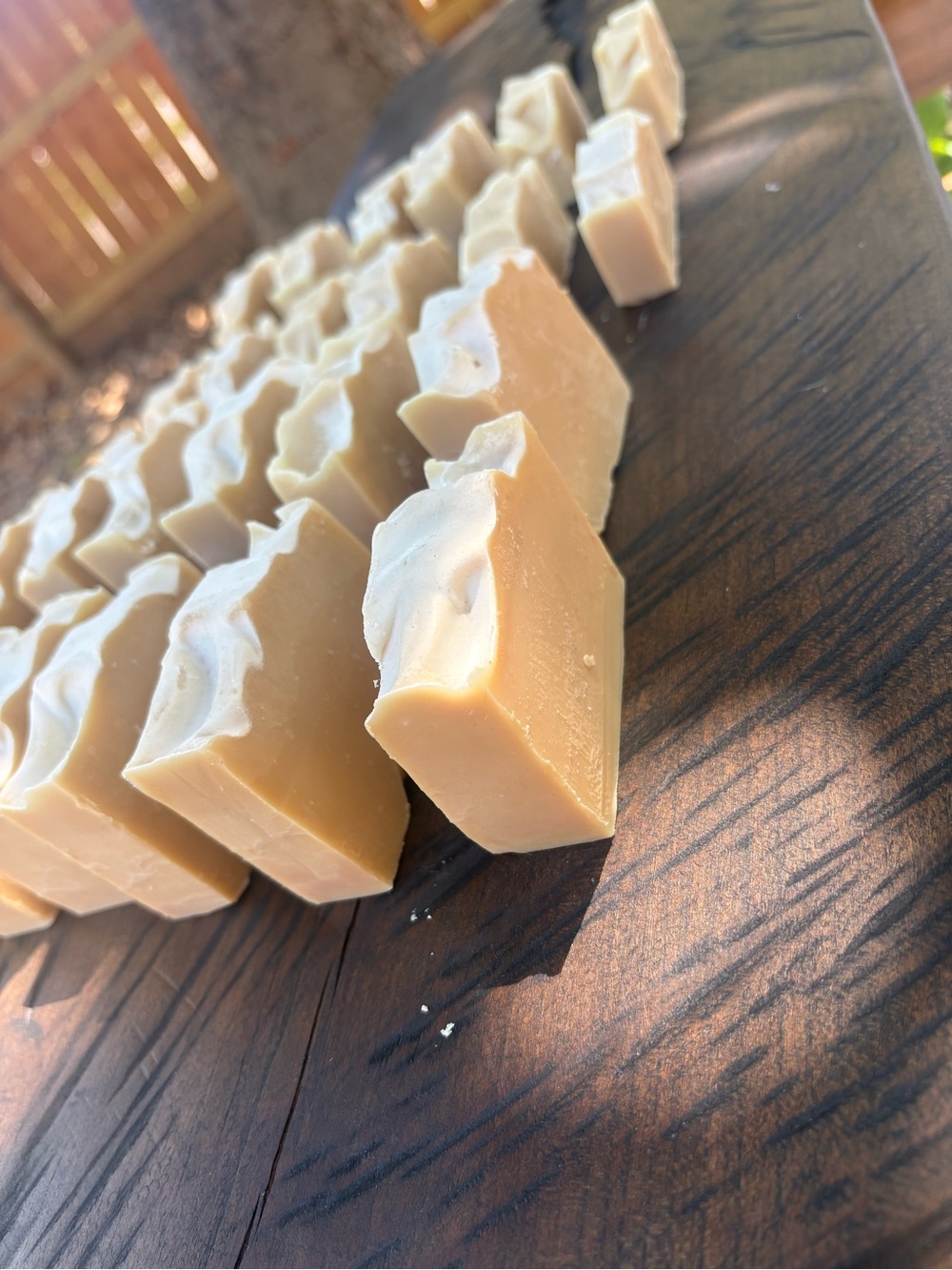 Handmade cold pressed breastmilk soap